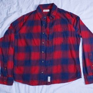 Red Hollister Flannel Shirt